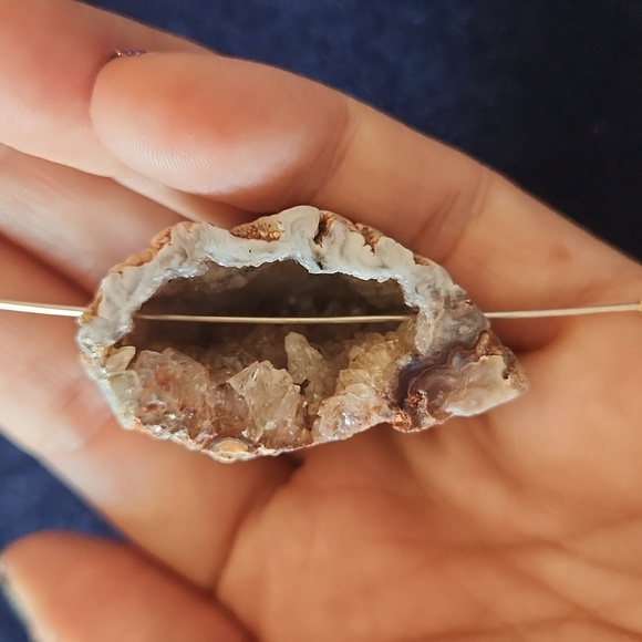 Natural Geode Agate Druzy BEADS - Picture 5 of 13